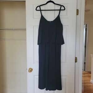 Uniqlo Black Sleeveless Flowy Jumpsuit In Medium